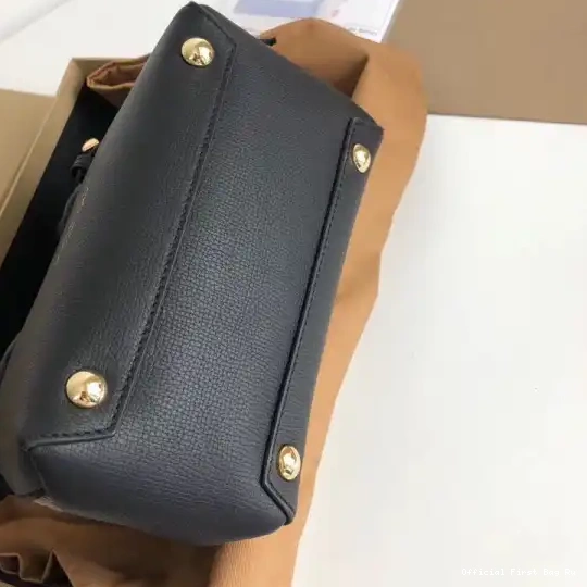 Official First Bag Ru The Banner Leather Baby Burberry Check House and in 0602